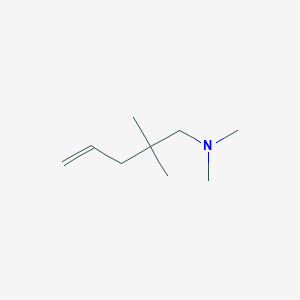 molecular formula C9H19N B14441596 N,N,2,2-Tetramethylpent-4-en-1-amine CAS No. 73411-25-3
