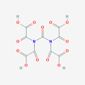 molecular formula C9H4N2O13 B14441611 2,2',2'',2'''-(Carbonyldinitrilo)tetrakis(oxoacetic acid) CAS No. 75325-91-6