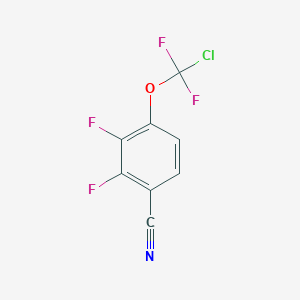 B1444162 4-[Chloro(difluoro)methoxy]-2,3-difluoro-benzonitrile CAS No. 1404194-86-0