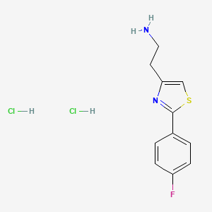 2-[2-(4-Fluorophenyl)-1,3-thiazol-4-yl]ethan-1-amine dihydrochloride