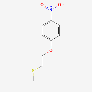molecular formula C9H11NO3S B14441633 Benzene, 1-[2-(methylthio)ethoxy]-4-nitro- CAS No. 75032-35-8