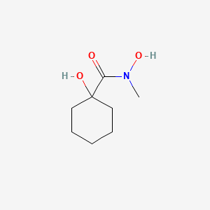 molecular formula C8H15NO3 B14441639 N,1-Dihydroxy-N-methylcyclohexane-1-carboxamide CAS No. 77307-97-2