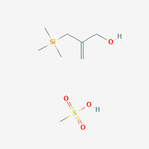 molecular formula C8H20O4SSi B14441682 Methanesulfonic acid;2-(trimethylsilylmethyl)prop-2-en-1-ol CAS No. 74532-54-0