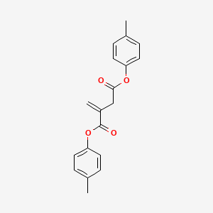 molecular formula C19H18O4 B14441689 Bis(4-methylphenyl) 2-methylidenebutanedioate CAS No. 77125-47-4