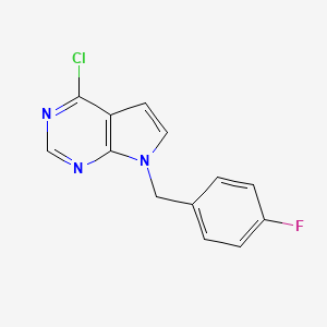 7-(4-Fluorobenzyl)-4-chloro-7H-pyrrolo[2,3-D]pyrimidine