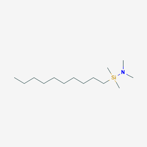 molecular formula C14H33NSi B14441708 1-Decyl-N,N,1,1-tetramethylsilanamine CAS No. 77303-21-0
