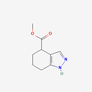 molecular formula C9H12N2O2 B1444172 methyl 4,5,6,7-tetrahydro-1H-indazole-4-carboxylate CAS No. 1384706-10-8