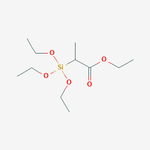 molecular formula C11H24O5Si B14441764 Ethyl 2-(triethoxysilyl)propanoate CAS No. 76301-02-5
