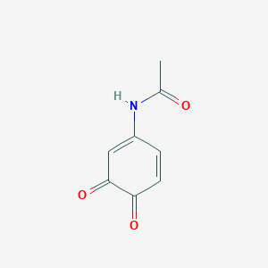 molecular formula C8H7NO3 B14441794 N-(3,4-dioxocyclohexa-1,5-dien-1-yl)acetamide CAS No. 74331-99-0