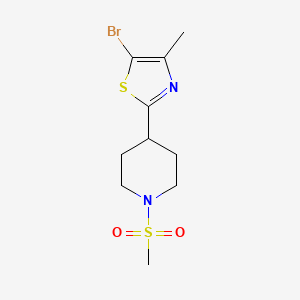 5-Bromo-4-methyl-2-(1-(methylsulfonyl)piperidin-4-yl)thiazole