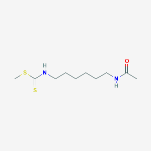 molecular formula C10H20N2OS2 B14441842 Methyl (6-acetamidohexyl)carbamodithioate CAS No. 76029-23-7