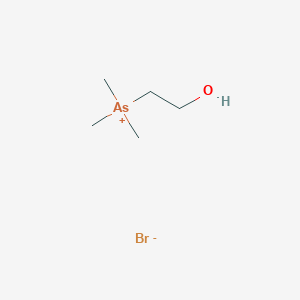 molecular formula C5H14AsBrO B144419 (2-Hydroxyethyl)trimethylarsonium bromide CAS No. 71802-31-8