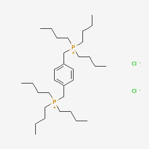 molecular formula C32H62Cl2P2 B14441914 Phosphonium, [1,4-phenylenebis(methylene)]bis[tributyl-, dichloride CAS No. 79428-94-7