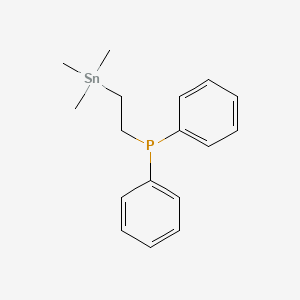 molecular formula C17H23PSn B14441960 Diphenyl[2-(trimethylstannyl)ethyl]phosphane CAS No. 75271-62-4