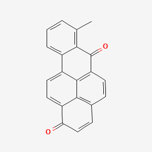 molecular formula C21H12O2 B14442003 Benzo(a)pyrene-1,6-dione, 7-methyl- CAS No. 79418-85-2