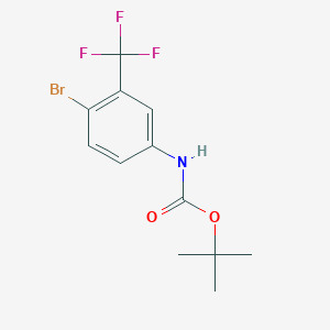 molecular formula C12H13BrF3NO2 B1444209 Tert-butyl (4-bromo-3-(trifluoromethyl)phenyl)carbamate CAS No. 872614-77-2