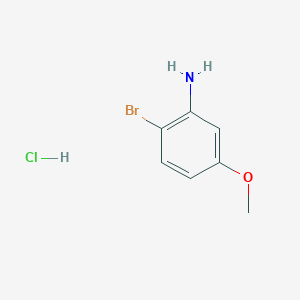 molecular formula C7H9BrClNO B144421 2-溴-5-甲氧基苯胺盐酸盐 CAS No. 129968-11-2