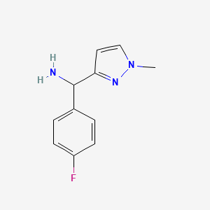 (4-fluorophenyl)(1-methyl-1H-pyrazol-3-yl)methanamine