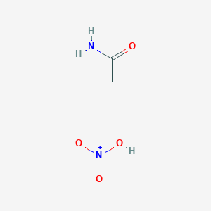 molecular formula C2H6N2O4 B14442131 Acetamide, nitrate CAS No. 75238-15-2