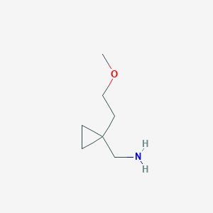 molecular formula C7H15NO B1444214 [1-(2-Methoxyethyl)cyclopropyl]methanamine CAS No. 1421603-95-3
