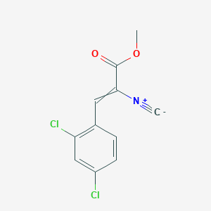 molecular formula C11H7Cl2NO2 B14442168 Methyl 3-(2,4-dichlorophenyl)-2-isocyanoprop-2-enoate CAS No. 76202-95-4