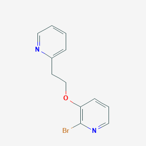 molecular formula C12H11BrN2O B1444221 2-Bromo-3-[2-(pyridin-2-yl)ethoxy]pyridine CAS No. 1494128-88-9