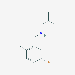 molecular formula C12H18BrN B1444222 [(5-Bromo-2-methylphenyl)methyl](2-methylpropyl)amine CAS No. 1542061-65-3