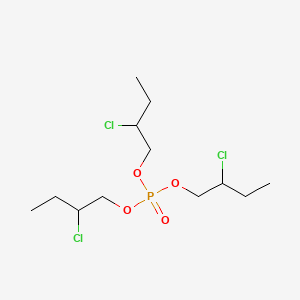 molecular formula C12H24Cl3O4P B14442246 Tris(2-chlorobutyl)phosphate CAS No. 73972-80-2