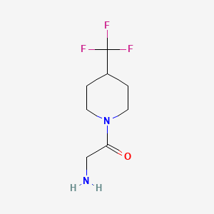 molecular formula C8H13F3N2O B1444225 2-Amino-1-(4-(trifluoromethyl)piperidin-1-yl)ethanone CAS No. 1491213-92-3