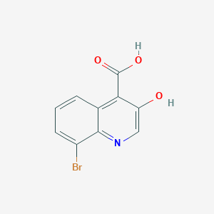 molecular formula C10H6BrNO3 B1444226 8-Bromo-3-hydroxyquinoline-4-carboxylic acid CAS No. 1461714-85-1