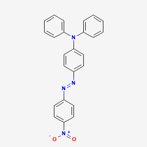 molecular formula C24H18N4O2 B14442346 Benzenamine, 4-[(4-nitrophenyl)azo]-N,N-diphenyl- CAS No. 74597-24-3