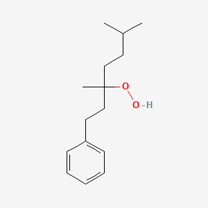 molecular formula C15H24O2 B14442369 3,6-Dimethyl-1-phenylheptane-3-peroxol CAS No. 78484-94-3