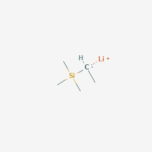 molecular formula C5H13LiSi B14442458 lithium;ethyl(trimethyl)silane CAS No. 79158-44-4