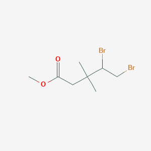 molecular formula C8H14Br2O2 B14442466 Methyl 4,5-dibromo-3,3-dimethylpentanoate CAS No. 78984-85-7
