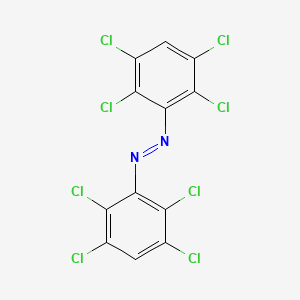 molecular formula C12H2Cl8N2 B14442470 (E)-Bis(2,3,5,6-tetrachlorophenyl)diazene CAS No. 77131-62-5