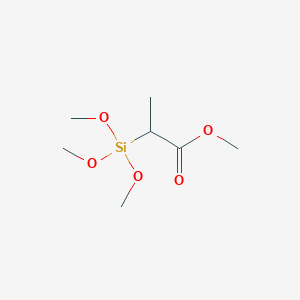 molecular formula C7H16O5Si B14442474 Methyl 2-(trimethoxysilyl)propanoate CAS No. 76301-01-4