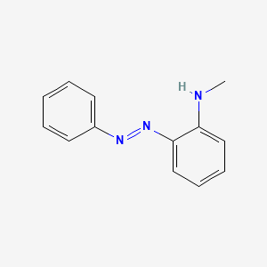 molecular formula C13H13N3 B14442505 Methylaminoazobenzene CAS No. 55914-87-9