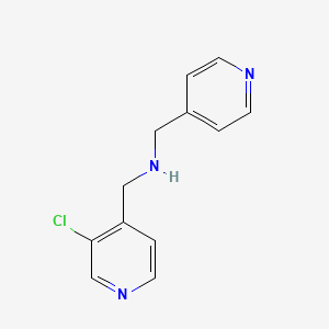 molecular formula C12H12ClN3 B1444252 [(3-Chloropyridin-4-yl)methyl][(pyridin-4-yl)methyl]amine CAS No. 1514324-00-5