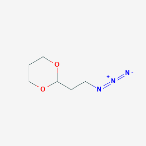 molecular formula C6H11N3O2 B1444259 2-(2-azidoethyl)-1,3-dioxane CAS No. 284684-16-8