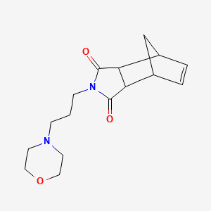 molecular formula C16H22N2O3 B14442606 N-(3'-Morpholinopropyl)-2-norbornene-5,6-dicarboximide CAS No. 74039-16-0