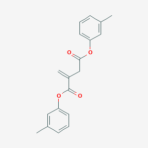 molecular formula C19H18O4 B14442659 Bis(3-methylphenyl) 2-methylidenebutanedioate CAS No. 77125-45-2