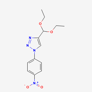 4-(diethoxymethyl)-1-(4-nitrophenyl)-1H-1,2,3-triazole