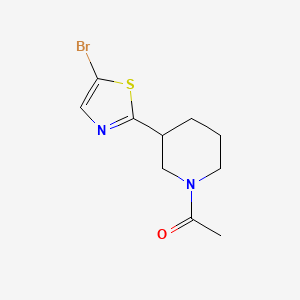 1-[3-(5-Bromo-1,3-thiazol-2-yl)piperidin-1-yl]ethanone