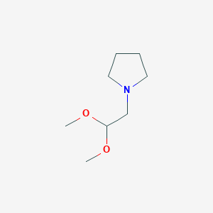 molecular formula C8H17NO2 B1444278 1-(2,2-Dimethoxyethyl)pyrrolidine CAS No. 22633-65-4