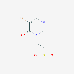 5-Bromo-3-(2-methanesulfonylethyl)-6-methyl-3,4-dihydropyrimidin-4-one