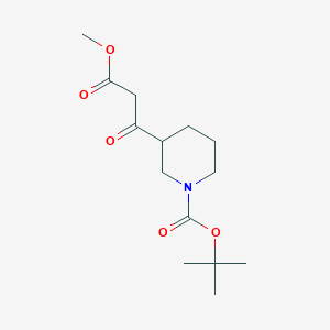molecular formula C14H23NO5 B1444283 Tert-butyl 3-(3-methoxy-3-oxopropanoyl)piperidine-1-carboxylate CAS No. 891494-65-8