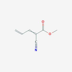 molecular formula C7H7NO2 B14442862 Methyl 2-cyanopenta-2,4-dienoate CAS No. 78260-36-3