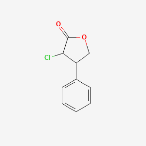 molecular formula C10H9ClO2 B14442879 3-Chloro-4-phenyloxolan-2-one CAS No. 73372-23-3