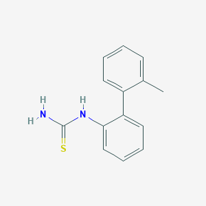 molecular formula C14H14N2S B14442898 N-(2'-Methyl[1,1'-biphenyl]-2-yl)thiourea CAS No. 76839-33-3