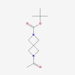 molecular formula C12H20N2O3 B1444290 Tert-butyl 6-acetyl-2,6-diazaspiro[3.3]heptane-2-carboxylate CAS No. 1349875-71-3